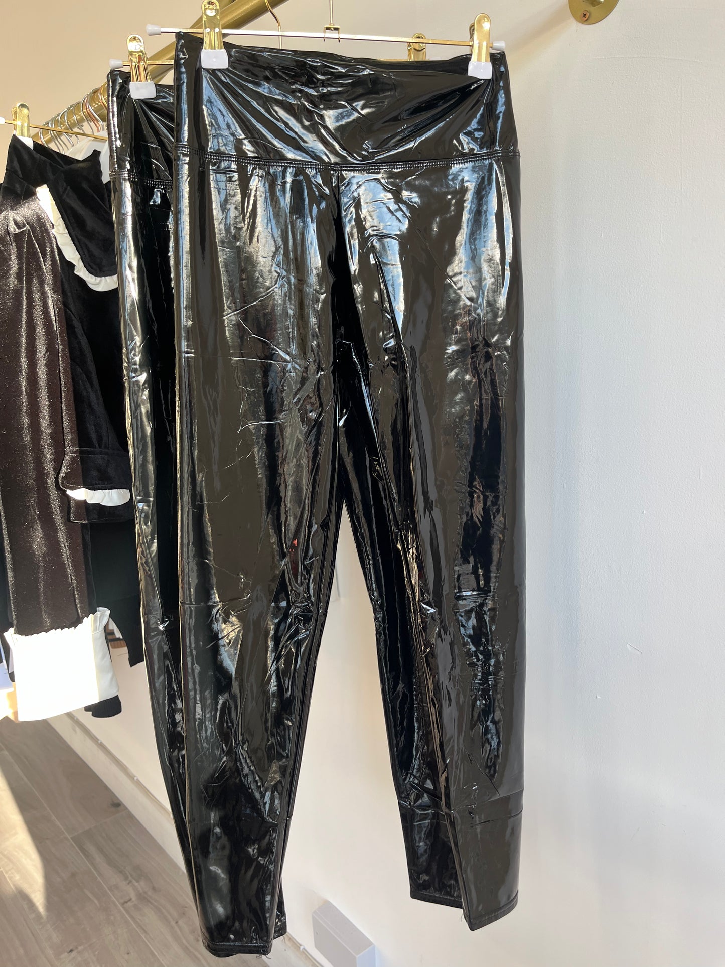 Vinyl leggings