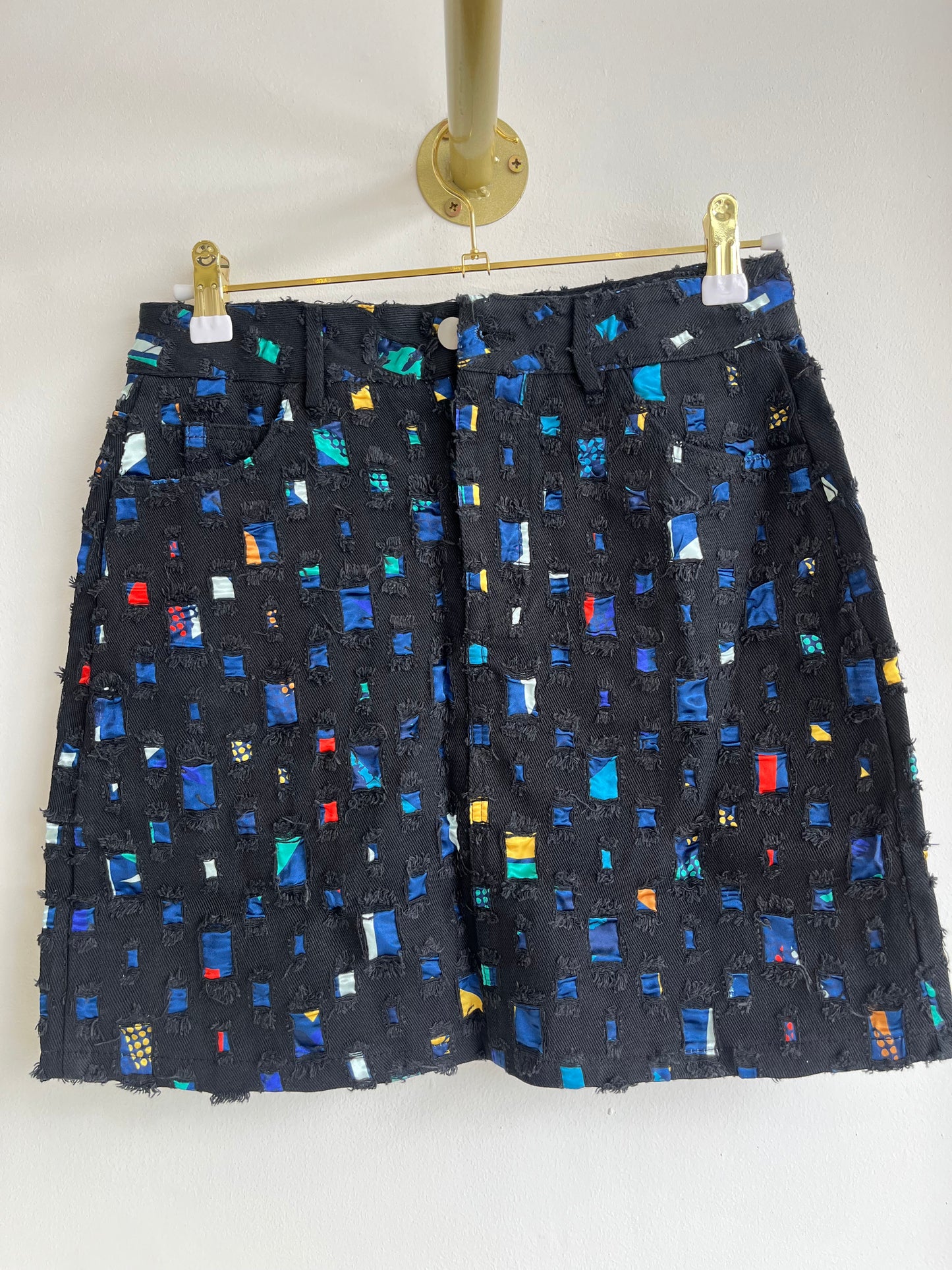 Patch Worj Denim Skirt
